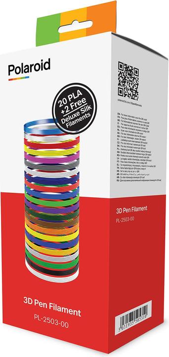 Immagine prodotto Polaroid Scatola per penna 3D (PLA, 1.75 mm, 410 g, Multicolore)