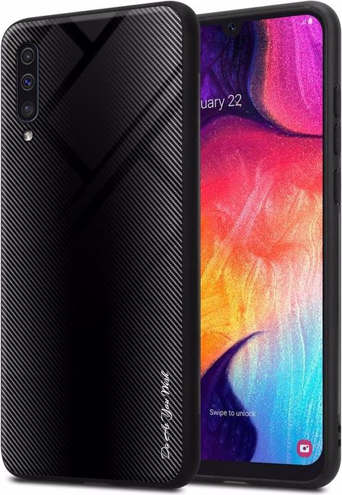 Actual product image Cadorabo TPU Striped Glass Cover (Samsung Galaxy A30s, Samsung Galaxy A50s)