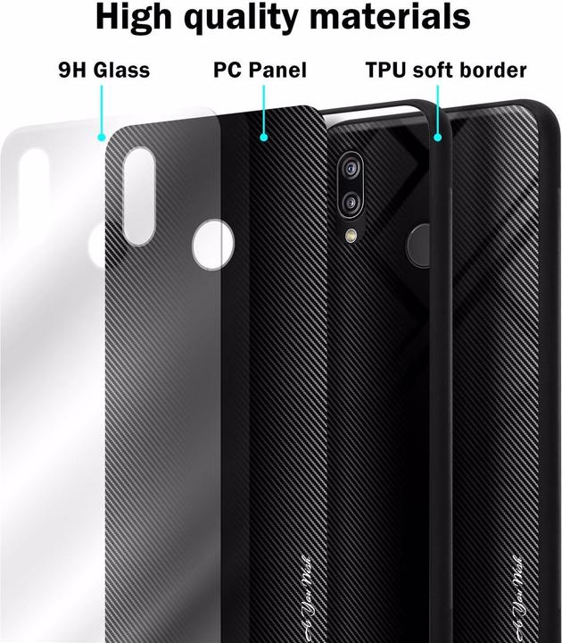 Immagine prodotto Cadorabo Copertura di vetro a strisce in TPU (Huawei Nova 3E)