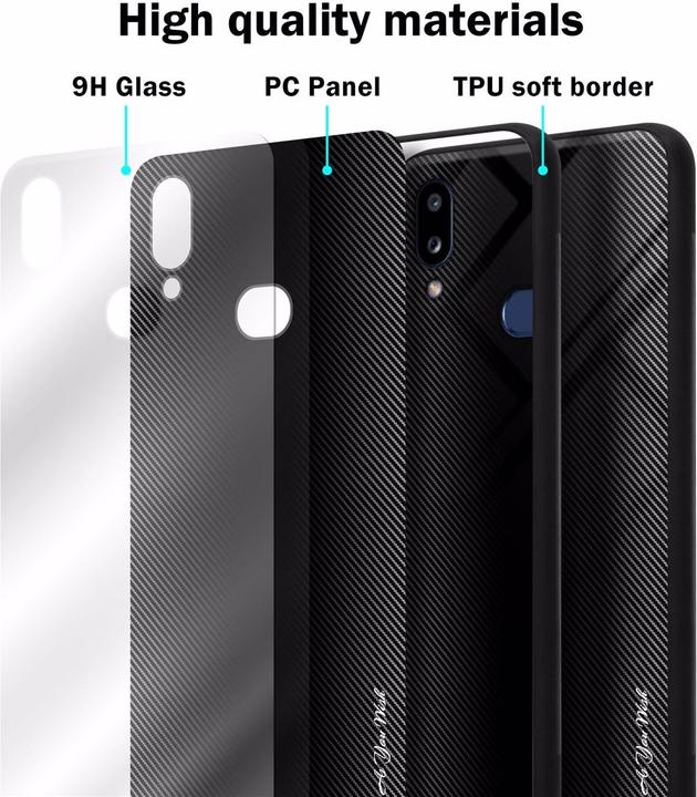 Immagine prodotto Cadorabo Copertura di vetro a strisce in TPU (Samsung Galaxy A10s, Samsung Galaxy M01s)