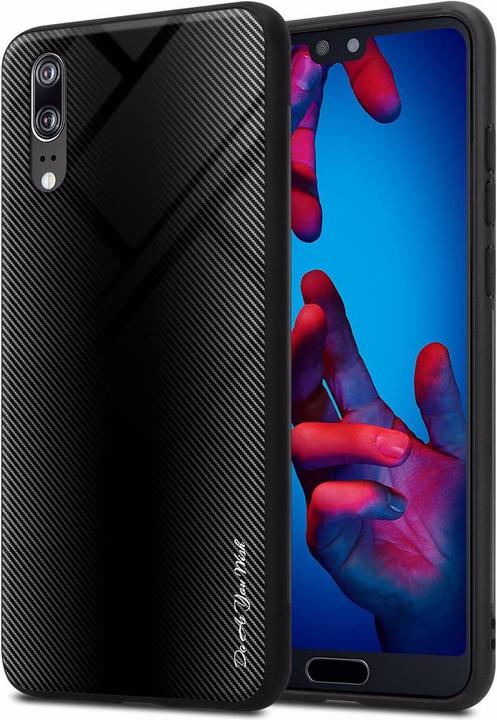 Actual product image Cadorabo TPU Striped Glass Cover (Cubot P20)