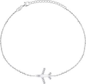 Produktbild Brilio Silver - Stylish silver bracelet Airplane BRC65W
