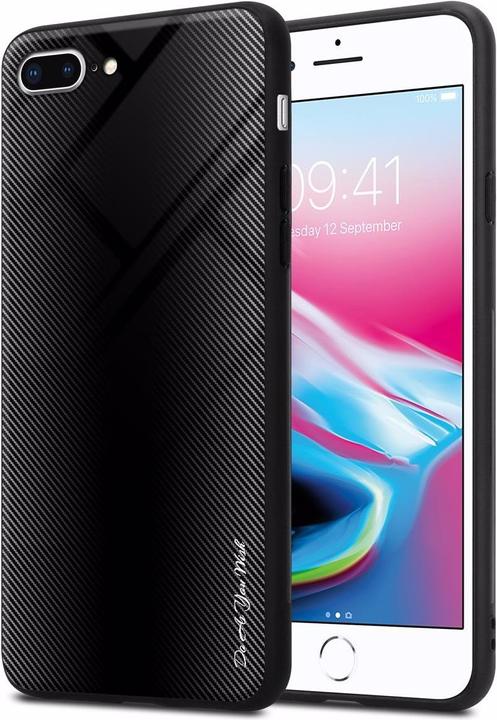 Actual product image Cadorabo TPU Striped Glass Cover (Apple iPhone 7 Plus, Apple iPhone 7s Plus)