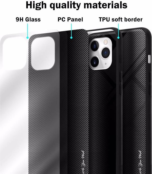 Immagine prodotto Cadorabo Copertura di vetro a strisce in TPU (Apple iPhone 11 Pro Max)