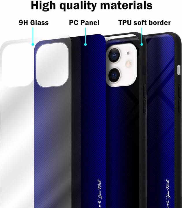 Immagine prodotto Cadorabo Copertura di vetro a strisce in TPU (Apple iPhone 12 mini)