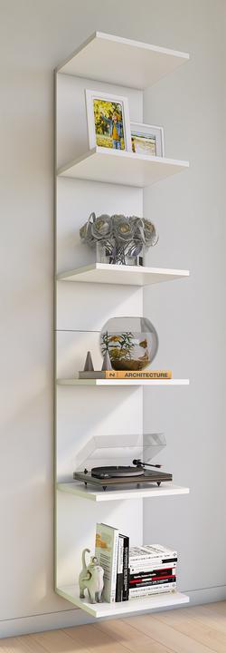 Produktbild VCM Holz Kinderregal Bücherregal Kinder Wandregal Hängeregal Wandboard Regal Kidos (35 x 30 x 180 cm)