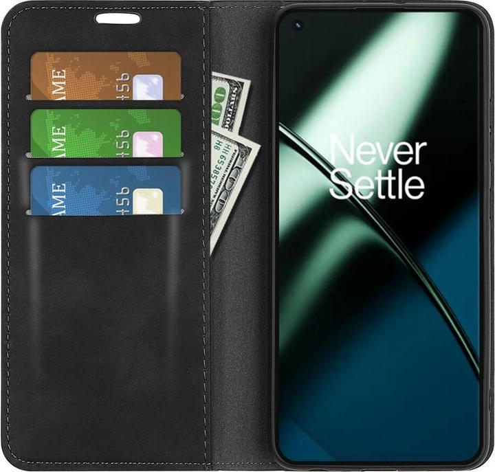 Immagine prodotto Cover-Discount One Plus 11 - Custodia Stand Flip Cover nera (OnePlus 11)