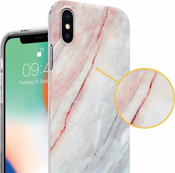 Image du produit Cadorabo Couverture IMD TPU Marbre coloré (Apple iPhone X)