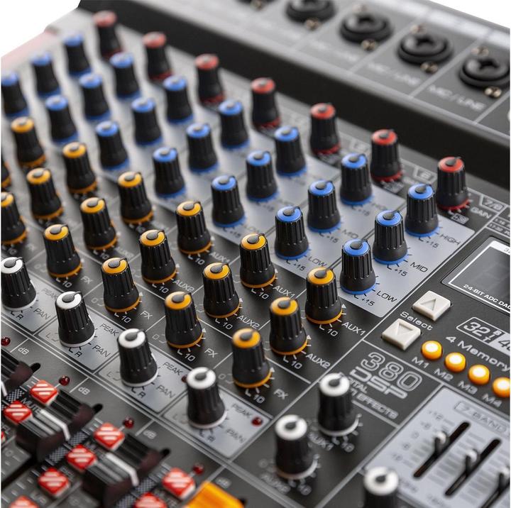 Produktbild Power Dynamics PDM-T804 - 8-kanaals mengpaneel Bluetooth, DSP, mp3 en USB audio interface (Studio- und Livemixer)