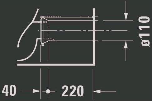 Produktbild Duravit Stand-WC-Kombination STARCK 1 tief, 415x640mm, Abgang Vario weiss