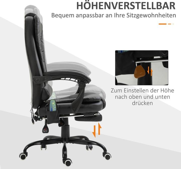 Produktbild Vinsetto Chefsessel Massage höhenverstellbar