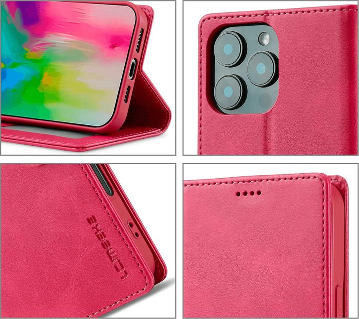 Produktbild LC.Imeeke iPhone 16 Pro - Leder Etui Hülle (Apple iPhone 16 Pro)