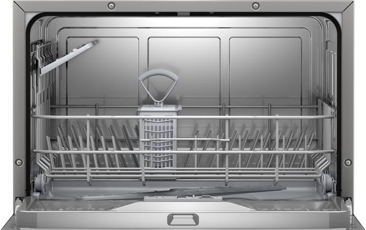 Immagine prodotto Bosch Hausgeräte Serie 2, Lavastoviglie compatta a libera installazione, 55 cm, Acciaio spazzolato con antimpronta