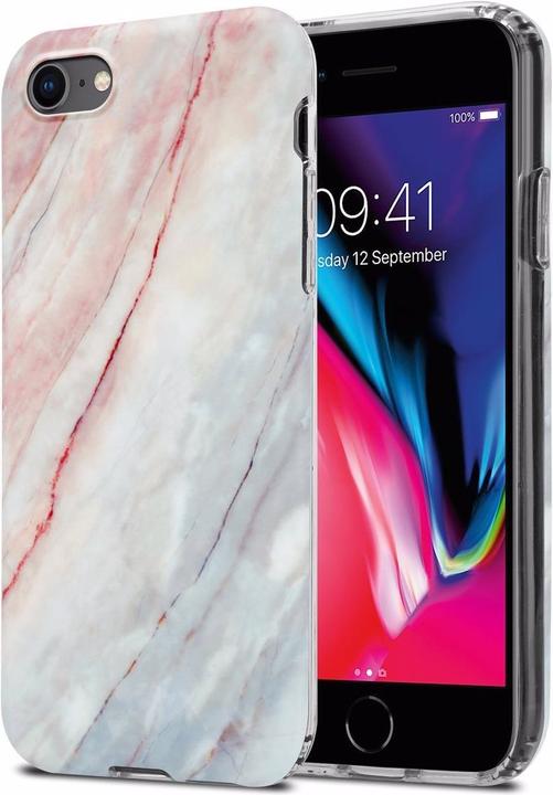 Productafbeelding Cadorabo IMD TPU kleurrijke marmeren hoes (Apple iPhone 7, Apple iPhone SE (2e generatie))