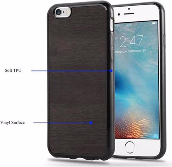 Actual product image Cadorabo TPU Wooden Cover (Apple iPhone 6)