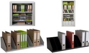 Immagine prodotto Paperflow Vassoio portadocumenti, 9 scomparti, divisorio fisso, grigio in polistirene, 9 scomparti, larghezza (A4)