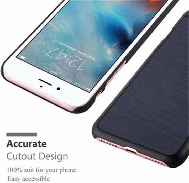 Produktbild Cadorabo TPU Wooden Cover (Apple iPhone 7, Apple iPhone SE (2nd Gen))