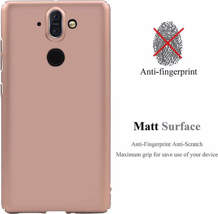 Actual product image Cadorabo Hard Cover Matt Metal Cover (Nokia 8 Sirocco)