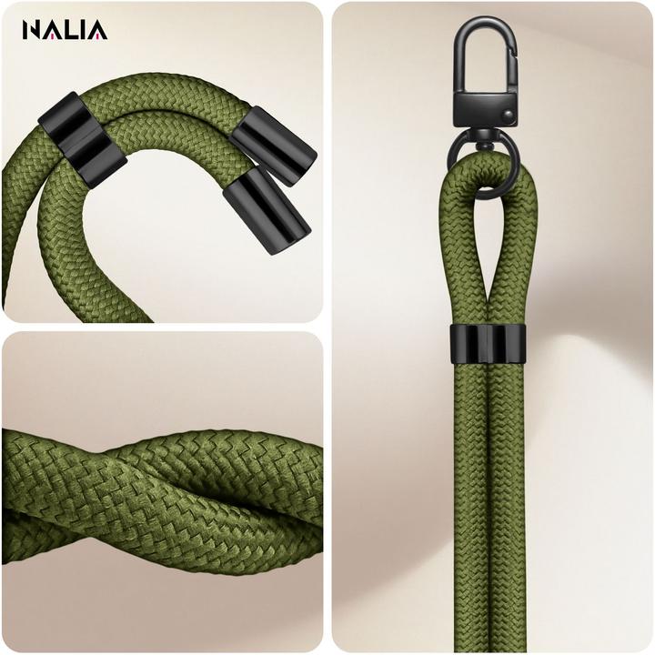 Produktbild Nalia HoldMe Lanyard Handykette - Universal Trageband für Smartphones - Verstellbar, Soft & Elastisch