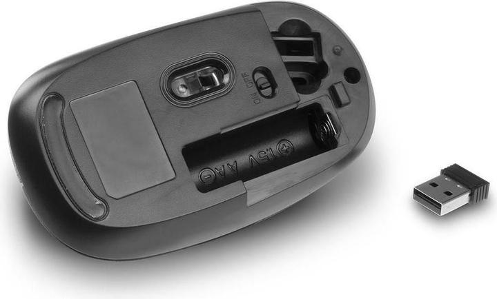 Produktbild Wireless Mouse, USB nano receiver, 1200 dpi, black (Kabellos)