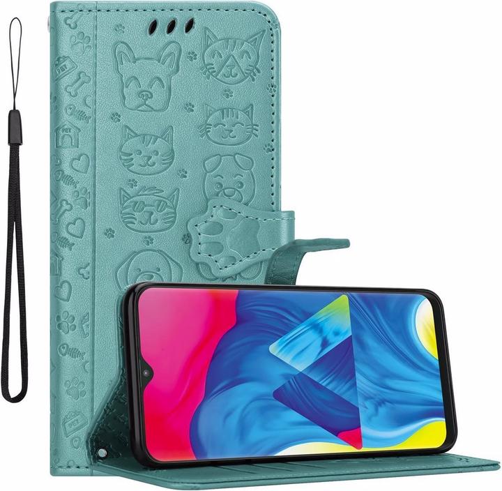 Actual product image Cadorabo Book Dogs & Cats Cover (HTC One M10, Samsung Galaxy A10)