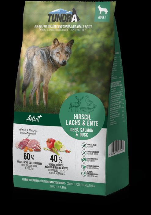 Produktbild Tundra Dog Hirsch, Lachs & Ente (Senior, Adult, 1 Stk., 3180 g)