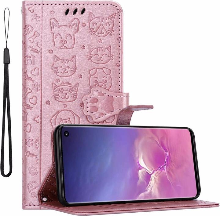 Actual product image Cadorabo Book Dogs & Cats Cover (Samsung Galaxy S10)