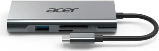 Produktbild Acer 7-in-1 Mini Dock (silber, HDMI, USB-A, USB-C) (USB-C, 7 Ports)