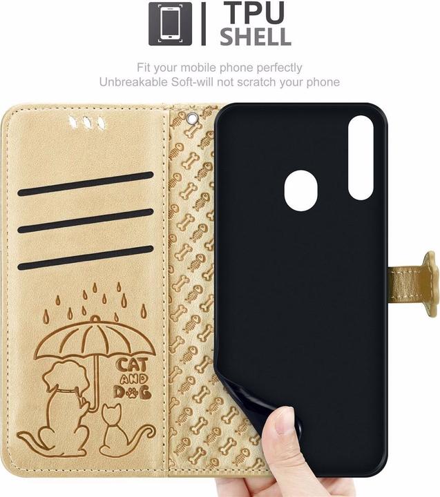Produktbild Cadorabo Book Hunde & Katzen Cover (Samsung Galaxy A20s)
