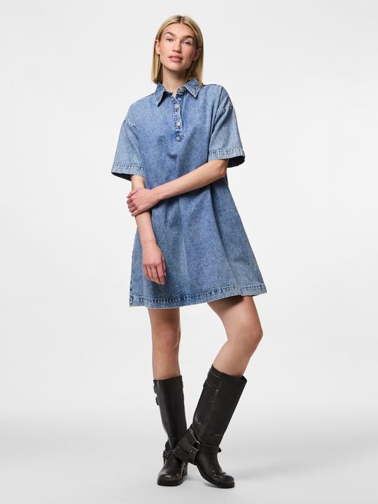 Actual product image Pieces Pckenya Ss A-Shape Denim Dress Noos Bc (S)