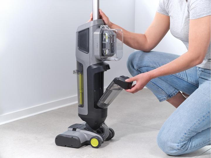 Actual product image Ryobi Akku-Hartbodenreiniger RHFC18BL-0 ohne Akku und Ladegerät