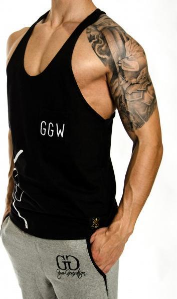 Actual product image Gym Generation Extreme Stringer BLACK (XL)