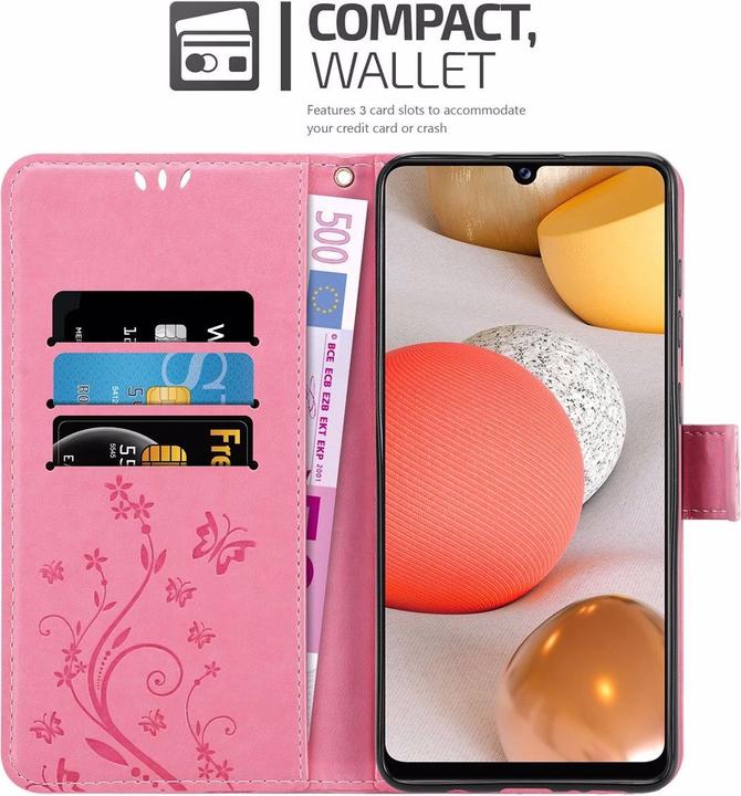 Produktbild Cadorabo Flower Book Cover (Samsung Galaxy M42 5G, Samsung Galaxy A42 5G)
