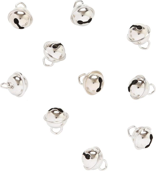 Actual product image I Am Creative Bells metal silver 11mm 10 pcs.