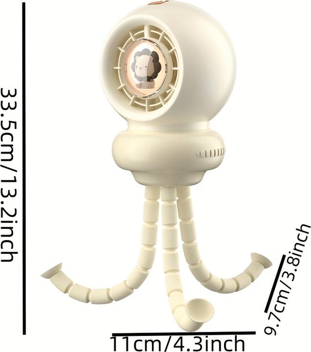 Image du produit PhoneLook Ventilateur portable look bébé enfant avec trépied flexible pour voiture / voyage / poussette
