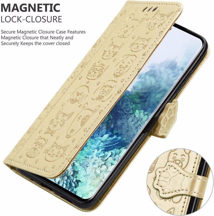 Actual product image Cadorabo Book Dogs & Cats Cover (Samsung Galaxy S20)
