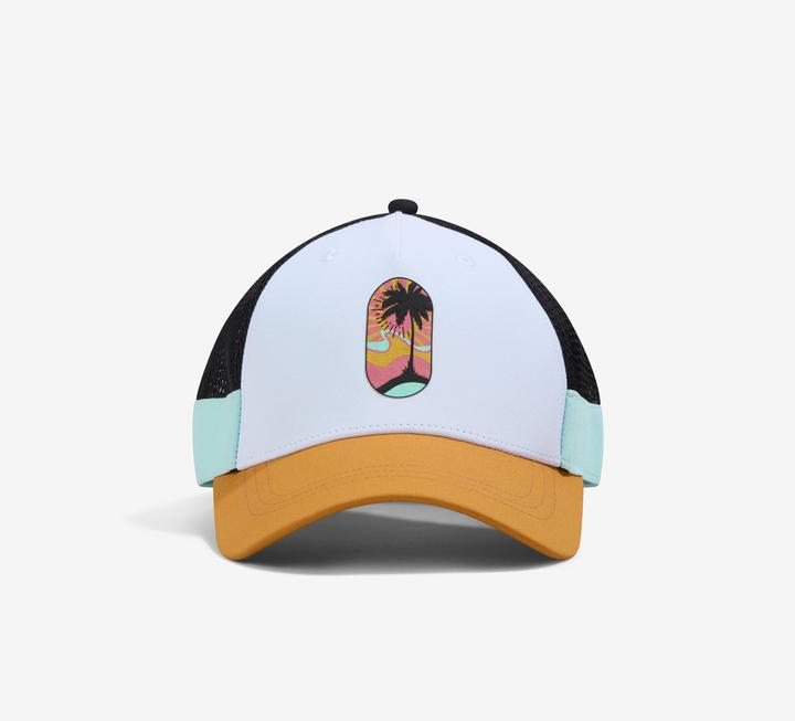 Actual product image Kipsta Ladies/men's beach volleyball cap - Trucker white/brown (One size)