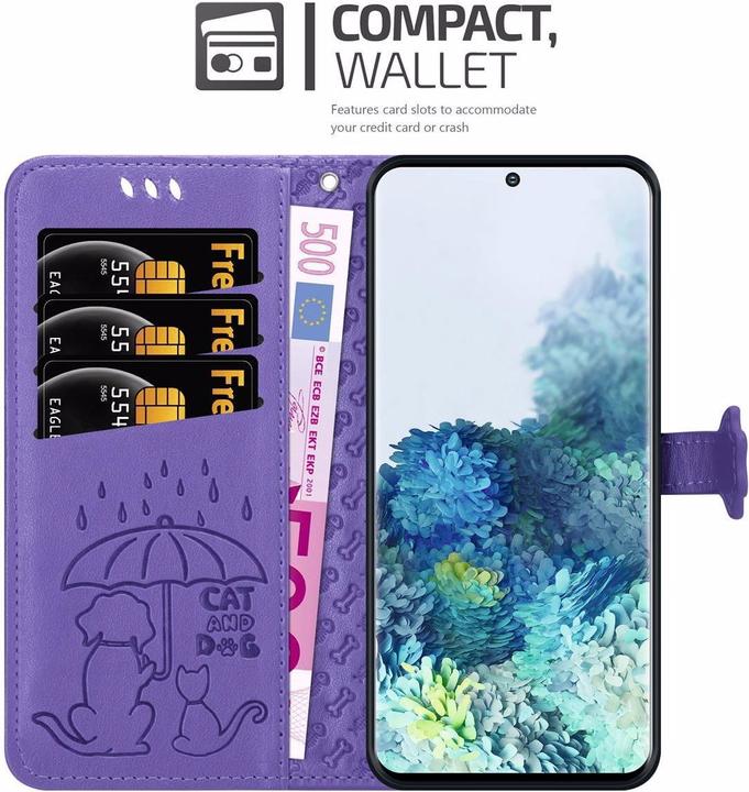Produktbild Cadorabo Book Hunde & Katzen Cover (Samsung Galaxy S20)