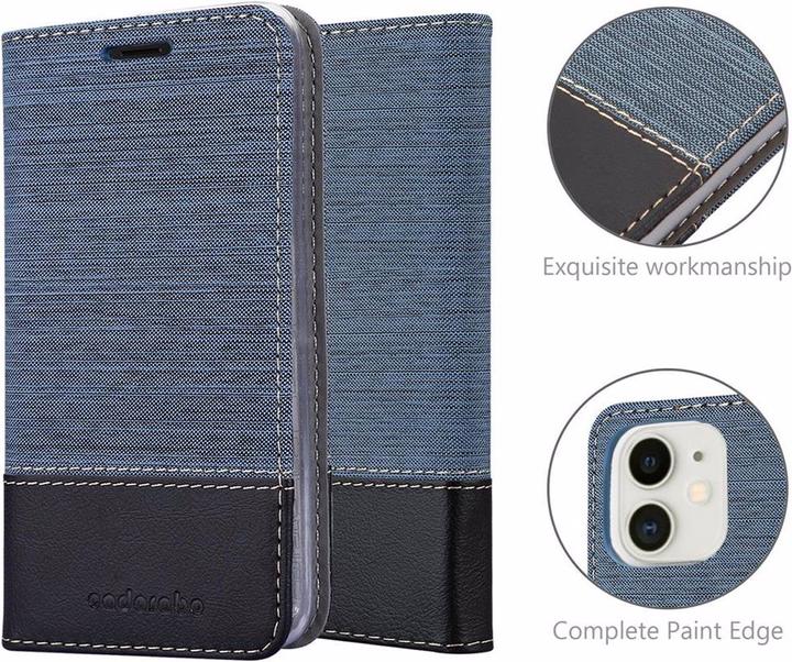 Produktbild Cadorabo Book Jeans Optik Cover (Apple iPhone 12 mini)