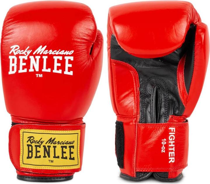 Actual product image Benlee Boxing Gloves Fighter Red (12 OZ, One size)