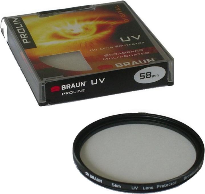 Actual product image Braun Photo PROLINE UV Ultraviolet (UV) camera filter (55 mm, UV filter)
