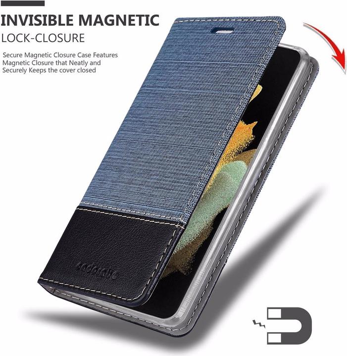 Image du produit Cadorabo Couverture look jeans Book (Samsung Galaxy S21 Ultra)