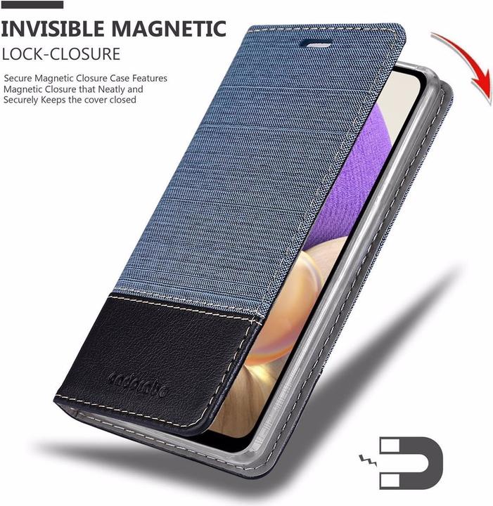Produktbild Cadorabo Book Jeans Optik Cover (Samsung Galaxy A32)