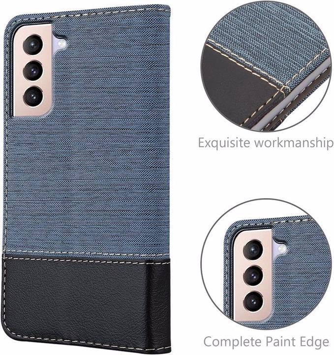 Actual product image Cadorabo Book Jeans Optics Cover (Samsung Galaxy S21+)