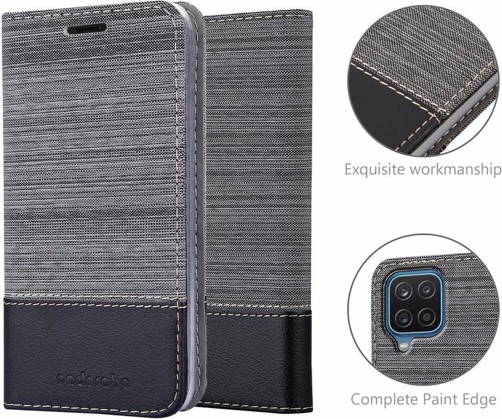 Actual product image Cadorabo Book Jeans Optics Cover (Samsung Galaxy A12, Samsung Galaxy M12)