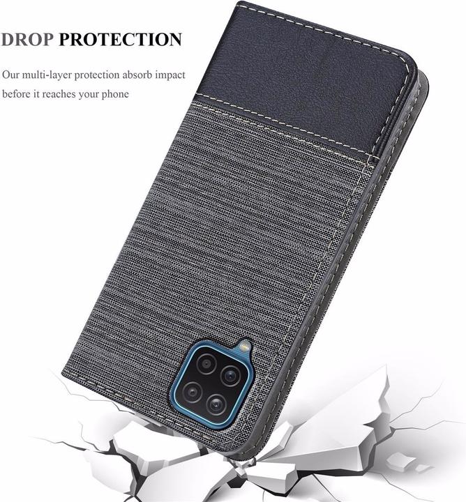 Actual product image Cadorabo Book Jeans Optics Cover (Samsung Galaxy A12, Samsung Galaxy M12)