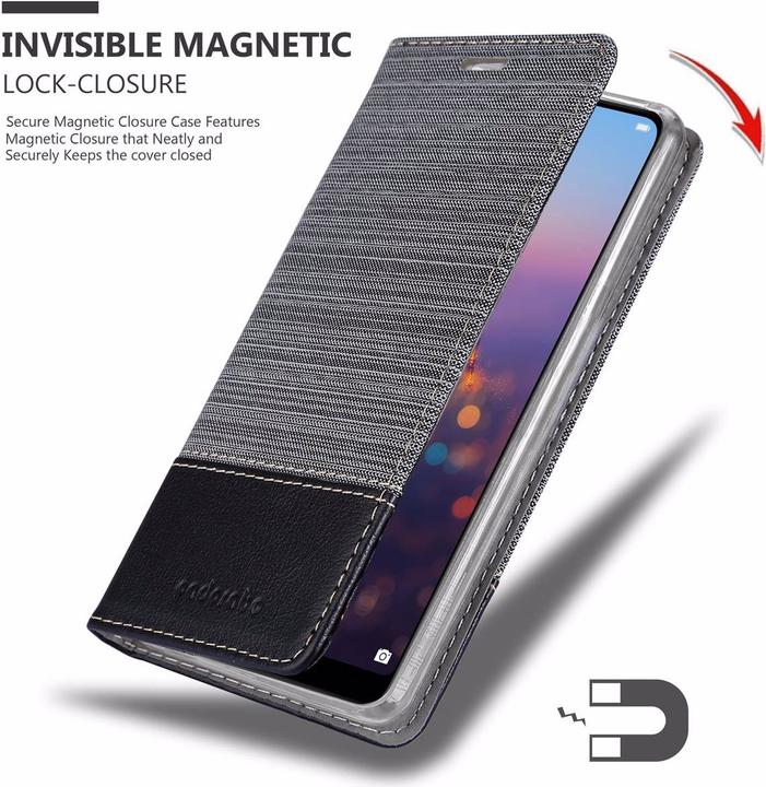 Actual product image Cadorabo Book Jeans Optics Cover (Huawei P20 Pro)