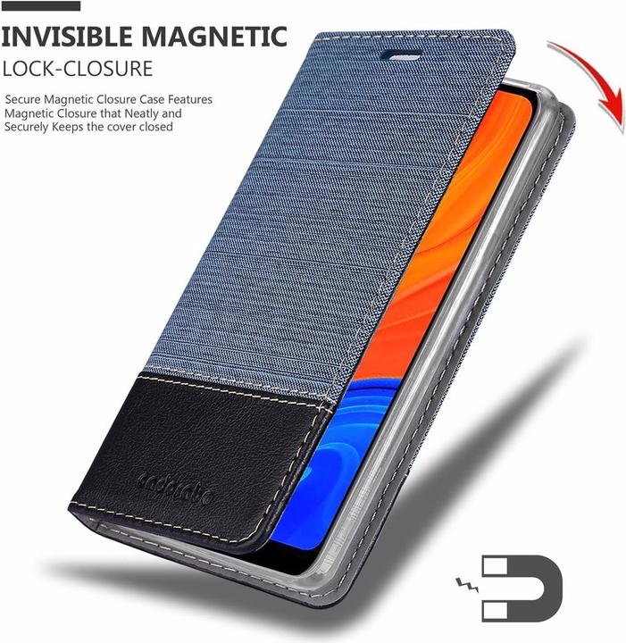 Image du produit Cadorabo Couverture look jeans Book (Huawei Y6s)