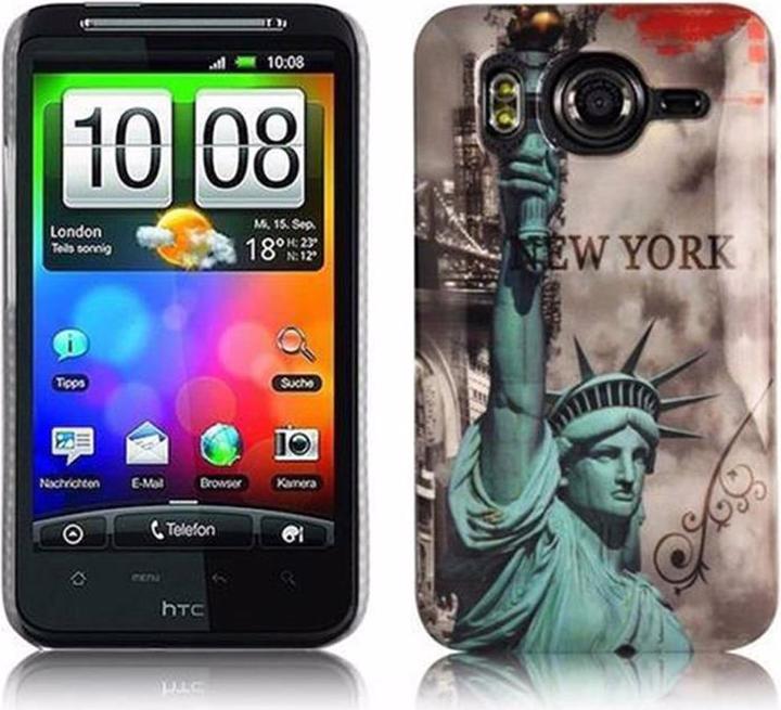 Actual product image Cadorabo Hard cover with imprint cover (HTC Desire HD)
