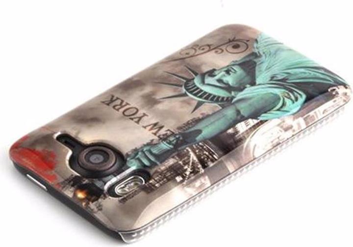 Actual product image Cadorabo Hard cover with imprint cover (HTC Desire HD)